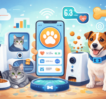 Smart pet care in a tech-savvy home